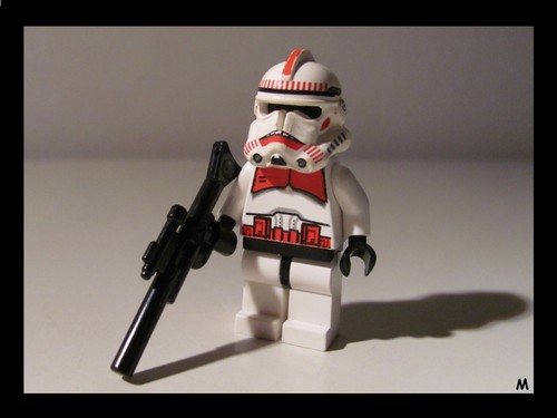 Lego minifig red clone - red,